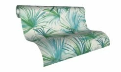 Vlies-Tapete Palmen Natur Grün Blau Livingwalls 36624-2 -Orex Verkäufe Vlies Tapete Palmen Natur gruen blau livingwalls 3
