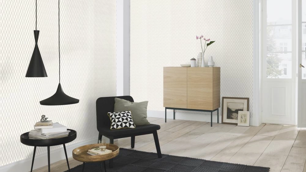 Vlies Tapete Rauten 3D Grau Metallic Rasch Cato 800760 7 Vlies Tapete Rauten 3D Grau Metallic Rasch Cato 800760 – Bild 5