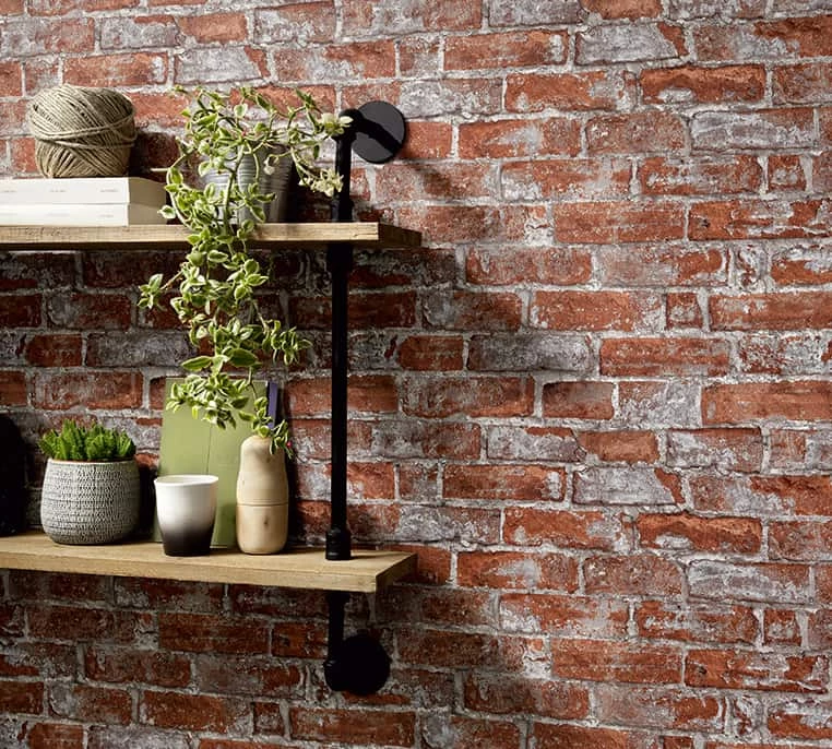 Vlies Tapete Stein-Optik Steinwand 3D Rotbraun 6318-06 3 Vlies Tapete Stein-Optik Steinwand 3D Rotbraun 6318-06