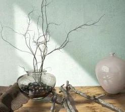 Vliestapete Marburg Grün Uni Beton Optik 34266