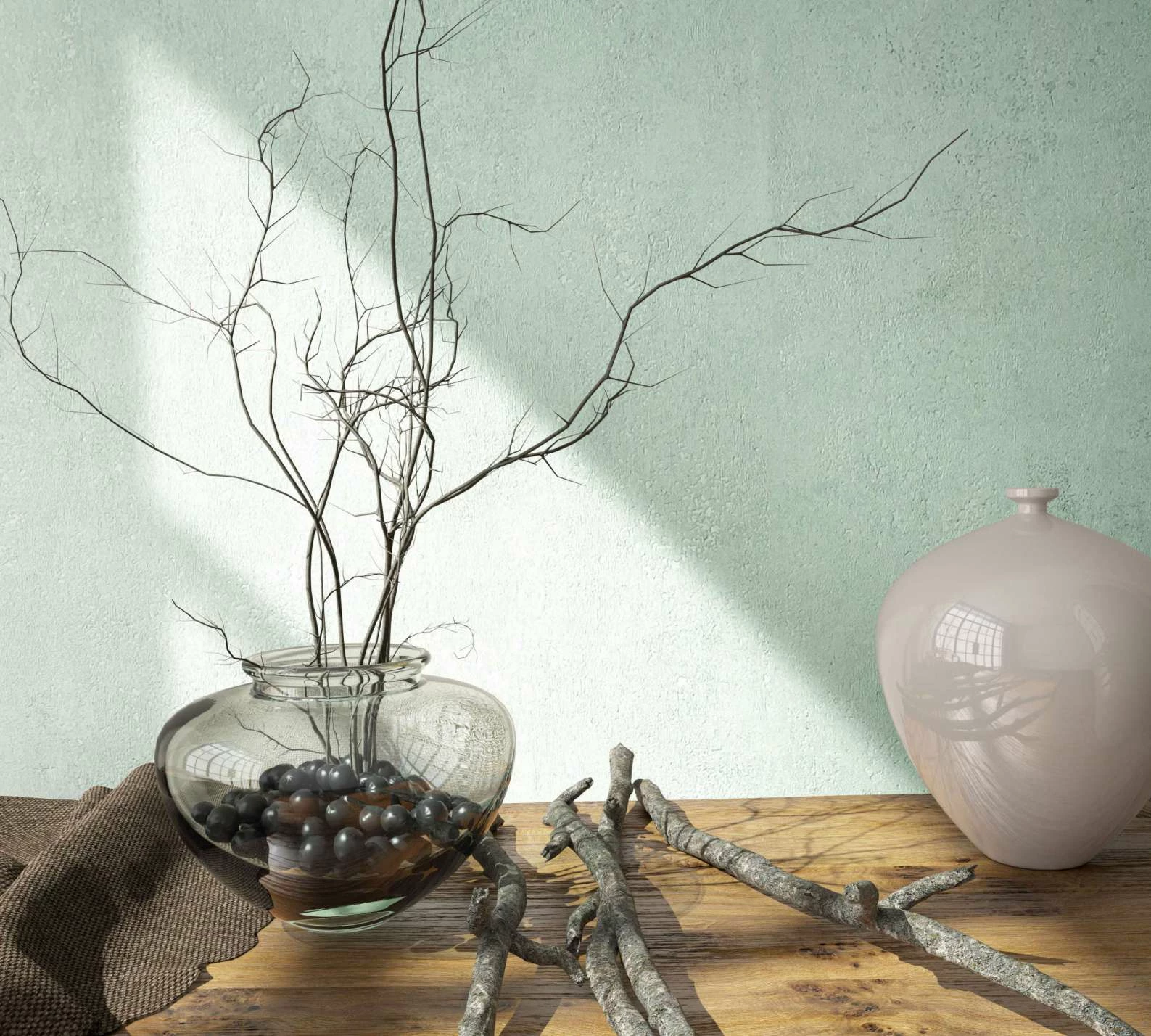 Vliestapete Marburg Grün Uni Beton Optik 34266 3 Vliestapete Marburg Grün Uni Beton Optik 34266