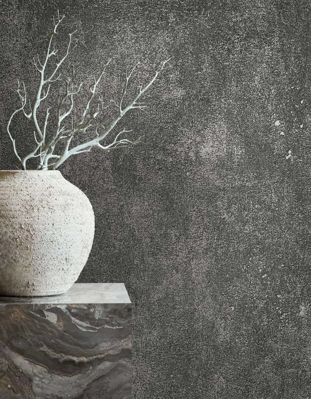 Vliestapete Marburg Schwarz Gold Uni Beton Optik 34271 3 Vliestapete Marburg Schwarz Gold Uni Beton Optik 34271