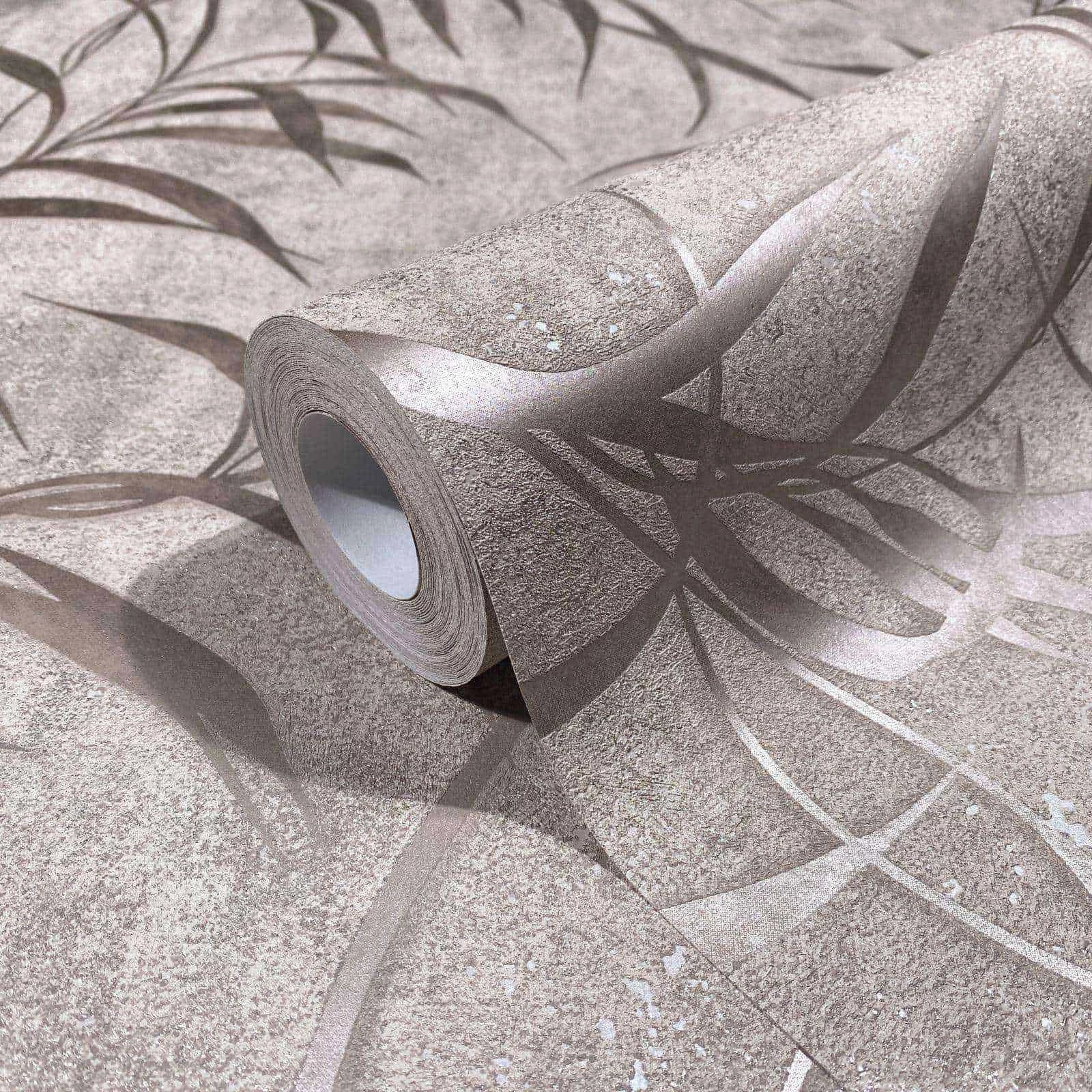 Vliestapete Marburg Beige Rosegold Blätter Floral 34285 4 Vliestapete Marburg Beige Rosegold Blätter Floral 34285 – Bild 2