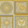 Versace Vliestapete 38704-5 Fliesen Optik Silber Gold 1 Versace Vliestapete 38704-5 Fliesen Optik Silber Gold -Orex Verkäufe Vliestapete 38704 5 Fliesen Optik Silber Gold VERSACE Home Tapete 63213746