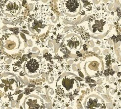 Versace Vliestapete 38706-6 Blumen Muster Weiß Gold