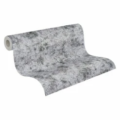 Vliestapete Putzoptik Shabby Schwarz Silber Metallic 38969-6 -Orex Verkäufe Vliestapete Beton Optik Schwarz Silber Metallic 38969 6 63216880 8