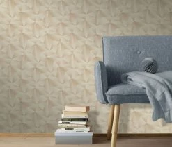 Vliestapete Dreiecke 3D Erismann 10106-02 Beige -Orex Verkäufe Vliestapete Dreieck 3 D Erismann beige gold schwarz 63213836 2
