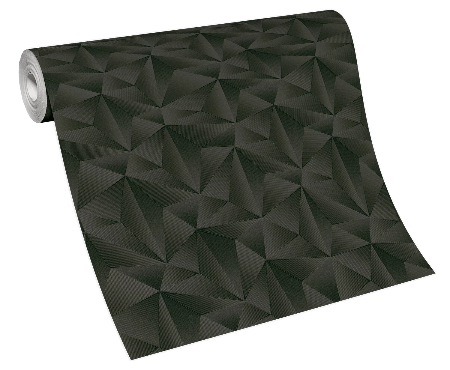 Vliestapete Dreiecke 3D Erismann 10106-15 Anthrazit 5 Vliestapete Dreiecke 3D Erismann 10106-15 Anthrazit – Bild 3