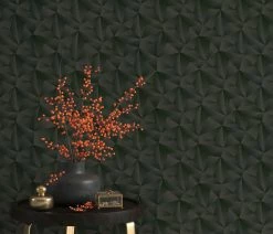 Vliestapete Dreiecke 3D Erismann 10106-15 Anthrazit 13 Vliestapete Dreiecke 3D Erismann 10106-15 Anthrazit -Orex Verkäufe Vliestapete Dreieck 3 D Erismann beige gold schwarz 63213837 10