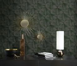 Vliestapete Dreiecke 3D Erismann 10106-15 Anthrazit