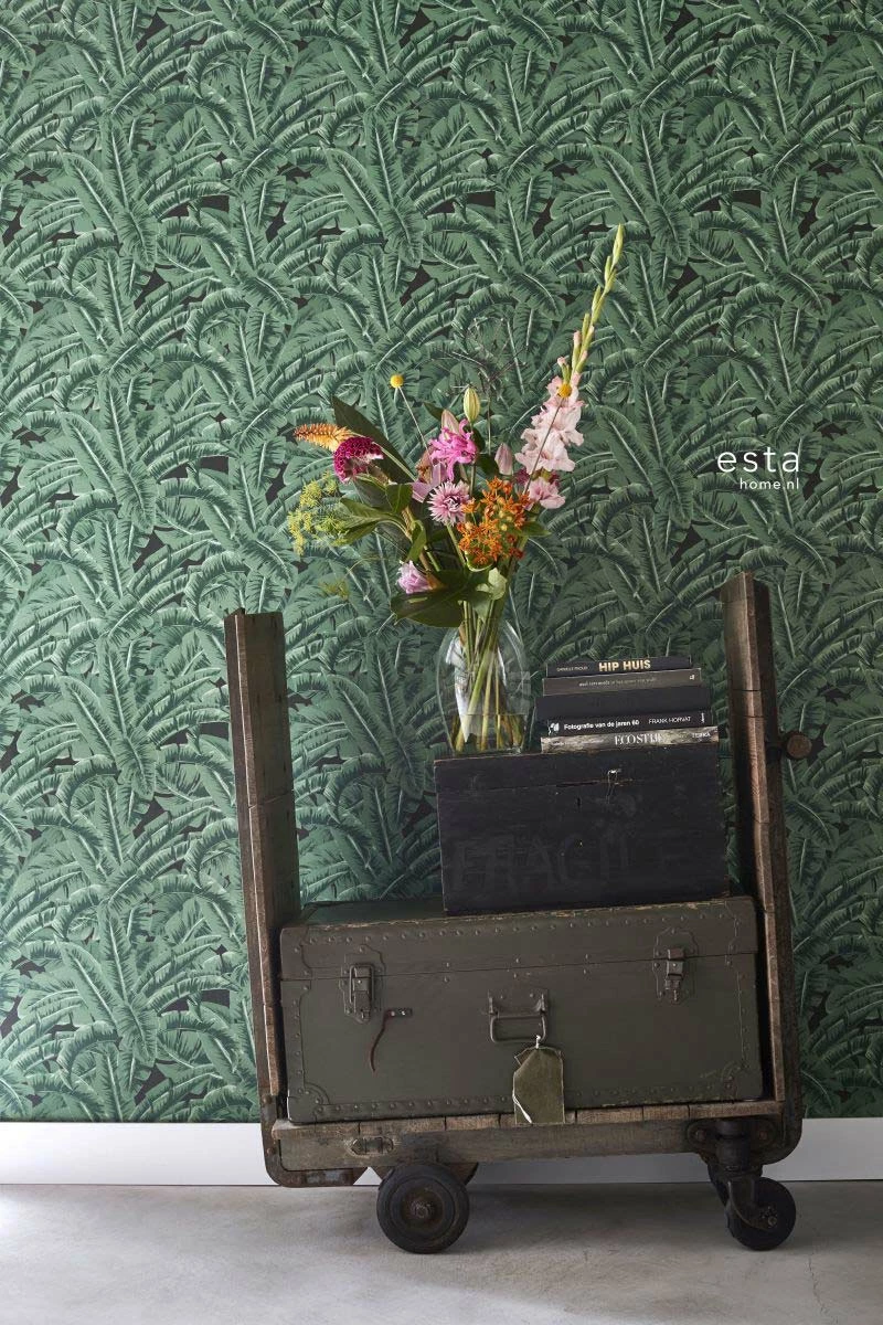 Vliestapete Dschungelwald Grün Schwarz 038985 4 Vliestapete Dschungelwald Grün Schwarz 038985 – Bild 2