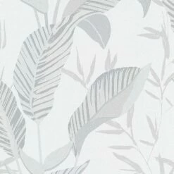 Vliestapete Elle Blattmuster Weiß Grau Silber 10332-10 -Orex Verkäufe Vliestapete Elle Blaetter Weiss Grau Silber 10332 10 63216403