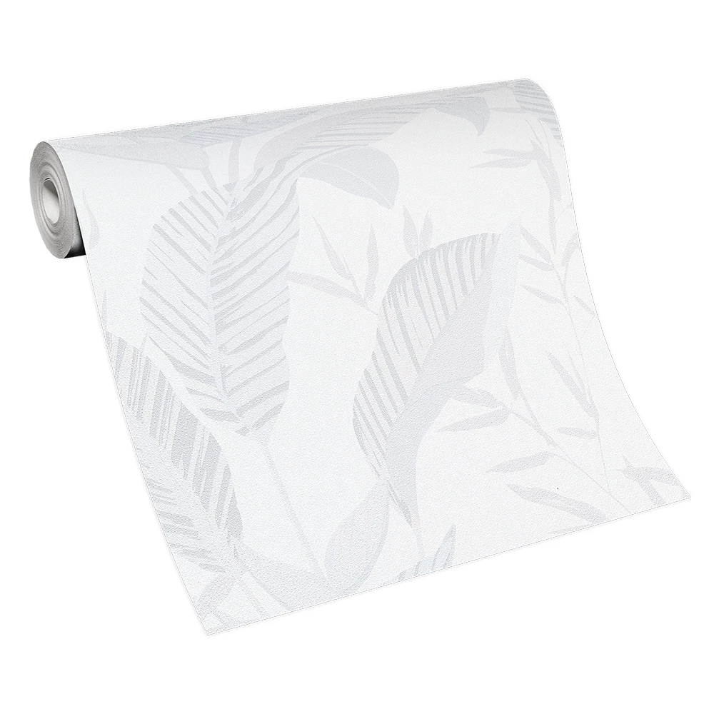 Vliestapete Elle Blattmuster Weiß Hellgrau 10332-01 5 Vliestapete Elle Blattmuster Weiß Hellgrau 10332-01 – Bild 3