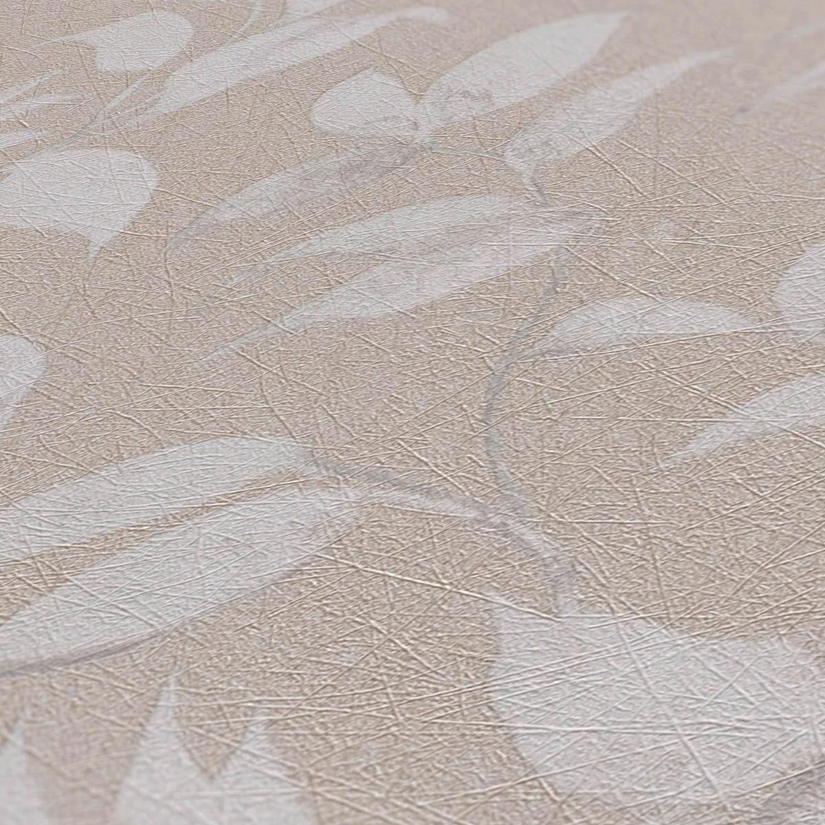 Vliestapete Blätter Illustration Braun Grau 38962-6 5 Vliestapete Blätter Illustration Braun Grau 38962-6 – Bild 3