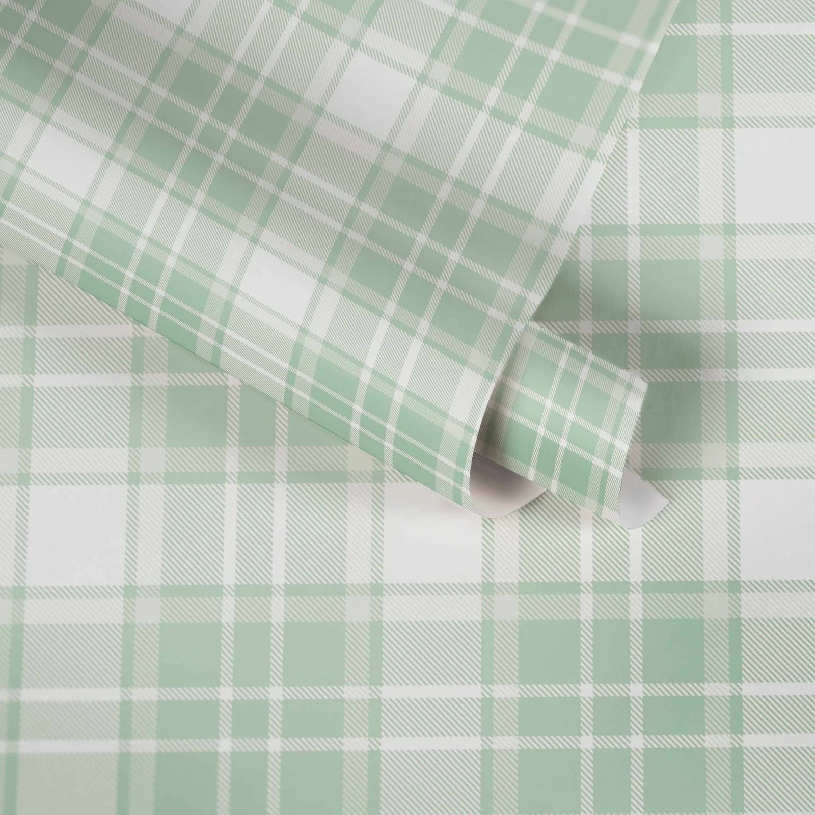 Vliestapete Kinder Kariert Grün Weiß 38122-2 4 Vliestapete Kinder Kariert Grün Weiß 38122-2 – Bild 2