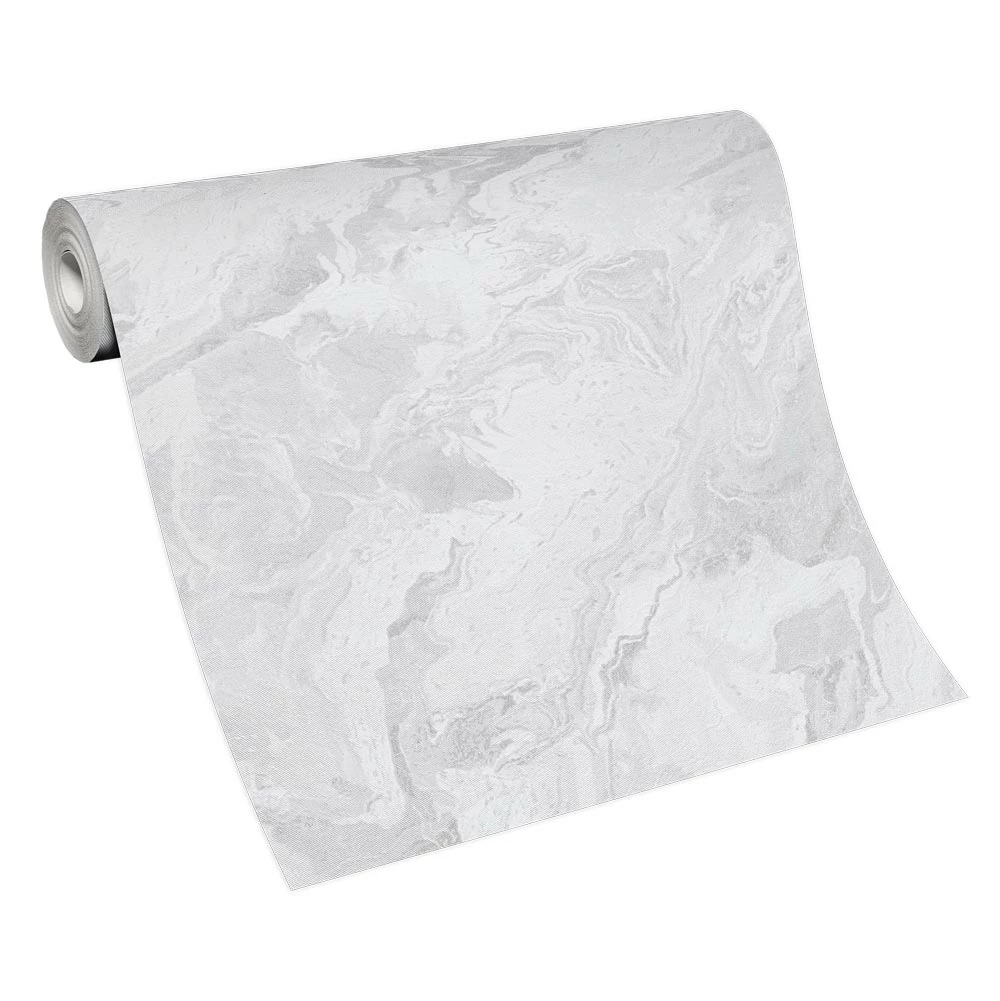 Vliestapete Marmor Optik Weiß Silber Metallic 10318-14 6 Vliestapete Marmor Optik Weiß Silber Metallic 10318-14 – Bild 4