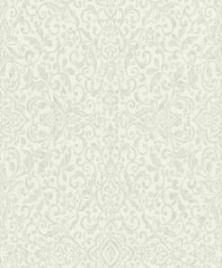 Vliestapete Ornament Orient Creme Grün Glanz 296135