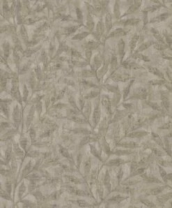Rasch Vliestapete 315035 Blattmuster Braun Gold Metallic