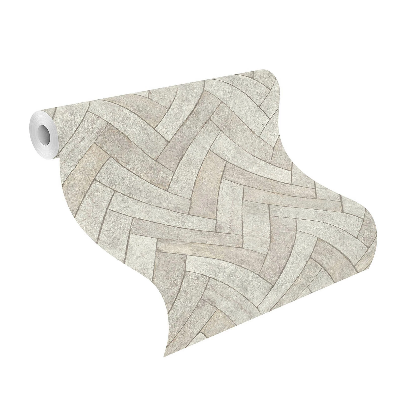 Rasch Vliestapete 499124 Backstein Optik Grau Beige 4 Rasch Vliestapete 499124 Backstein Optik Grau Beige – Bild 2