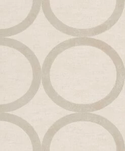 Tapete Vlies Kreise Creme Metallic Rasch Textil 228167