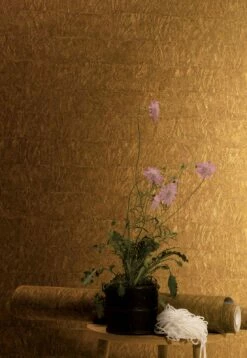 Vliestapete Stein-Optik Braun Gold Metallic 83946 -Orex Verkäufe Vliestapete Stein Optik braun gold Metallic 83946 191794 2