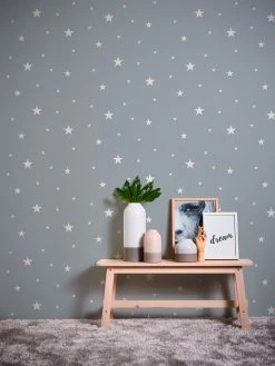 Vliestapete Sterne Glow In The Dark Graublau 32440-3 -Orex Verkäufe Vliestapete Sterne Glow In The Dark graublau 32440 3 170018 6