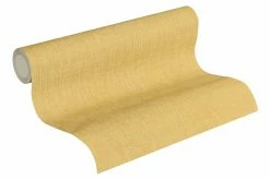 Vliestapete Uni Textil-Optik Goldgelb 36922-1 -Orex Verkäufe Vliestapete Textil Optik goldgelb 36922 1 191382 1