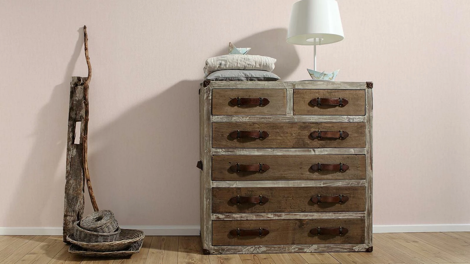 ÖKO Tapete Vlies Einfarbig Uni Rosé Glanz AS 34138-4 5 ÖKO Tapete Vlies Einfarbig Uni Rosé Glanz AS 34138-4 – Bild 3