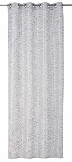 Ösenschal Millepunti Blickdicht Gepunktet Silber 199104